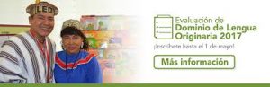 COMUNICADO A LOS POSTULANTES PARA LA EVALUACIÓN DE LENGUA ORIGINARIA