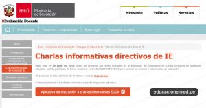 CHARLAS INFOMATIVAS PARA DIRECTORES QUE SE EVALUARAN EN SU DESEMPEÑO
