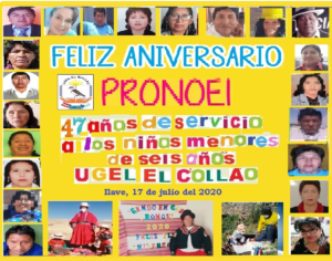 FELIZ ANIVERSARIO «PRONOEI» UGEL EL COLLAO