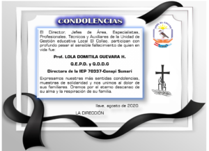 AVISO NECROLÓGICO