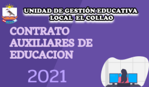 PLAZAS PRELIMINARES CONTRATO AUXILIARES DE EDUCACION