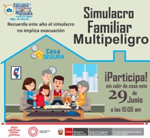 Simulacro familiar multipeligro 29 de junio