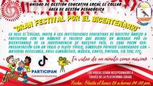 «GRAN FESTIVAL POR EL BICENTENARIO DEL PERÚ»