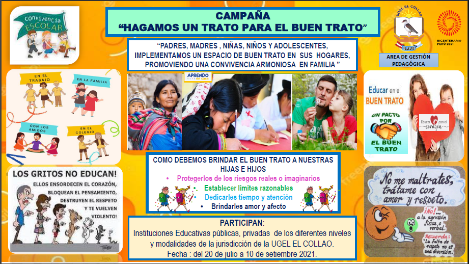 CAMPAÑA «HAGAMOS UN TRATO, PARA EL BUEN TRATO-2021
