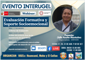 WEBINAR:   Evaluación Formativa y Soporte Socioemocional