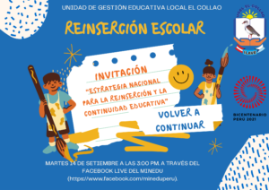 Invitación al relanzamiento de la “Estrategia nacional para la reinserción y la continuidad educativa”