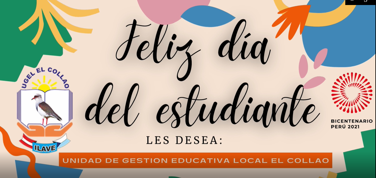 FELIZ DÍA DEL ESTUDIANTE