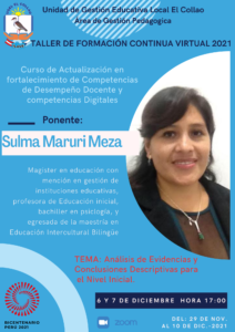 «CURSO DE ACTUALIZACIÓN EN FORTALECIMIENTO DE COMPETENCIAS DE DESEMPEÑO DOCENTE Y COMPETENCIAS DIGITALES»