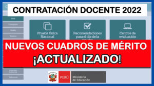 CUADRO DE MÉRITOS FINAL DE LA PUN PARA CONTRATO DOCENTE 2022
