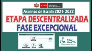COMUNICADO: consideraciones en la calificación de expedientes en la etapa descentralizada del concurso de Ascenso Escala EBR