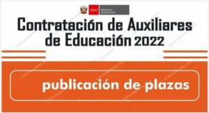 CUADRO PRELIMINAR DE MERITOS DE EVALUACIÓN DE EXPEDIENTES PARA ACCEDER AL CARGO DE AUXILIAR DE EDUCACIÓN-2022