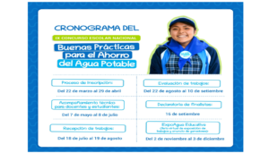 IX CONCURSO ESCOLAR NACIONAL «BUENAS PRÁCTICAS PARA EL AHORRO DE AGUA POTABLE»