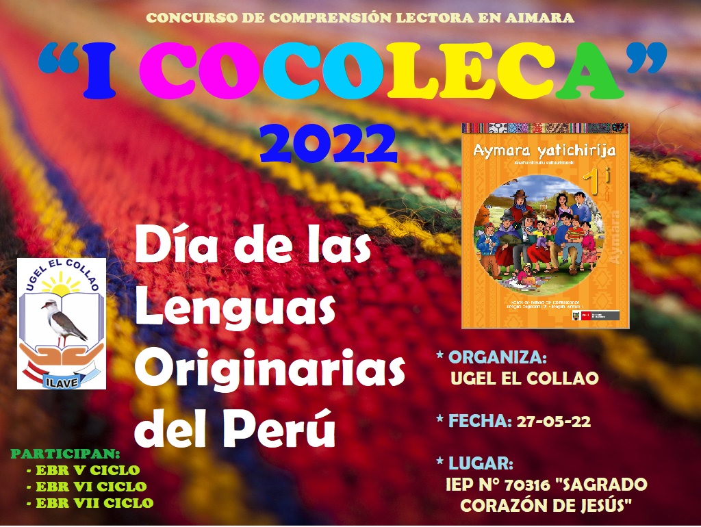 CONCURSO DE COMPRENSIÓN LECTORA EN AIMARA «I COCOLECA 2022»-