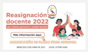 COMUNICADO 05 REASIGNACIÓN DOCENTE 2022 y RESULTADO FINAL