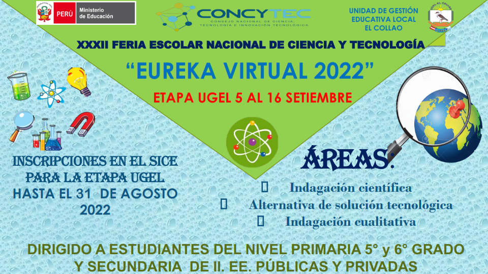 RESULTADOS DEL CONCURSO EDUCATIVO XXXII FENCYT «EUREKA» 2022