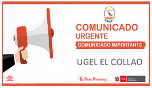 COMUNICADO DE LA UGEL EL COLLAO-01-08-2022