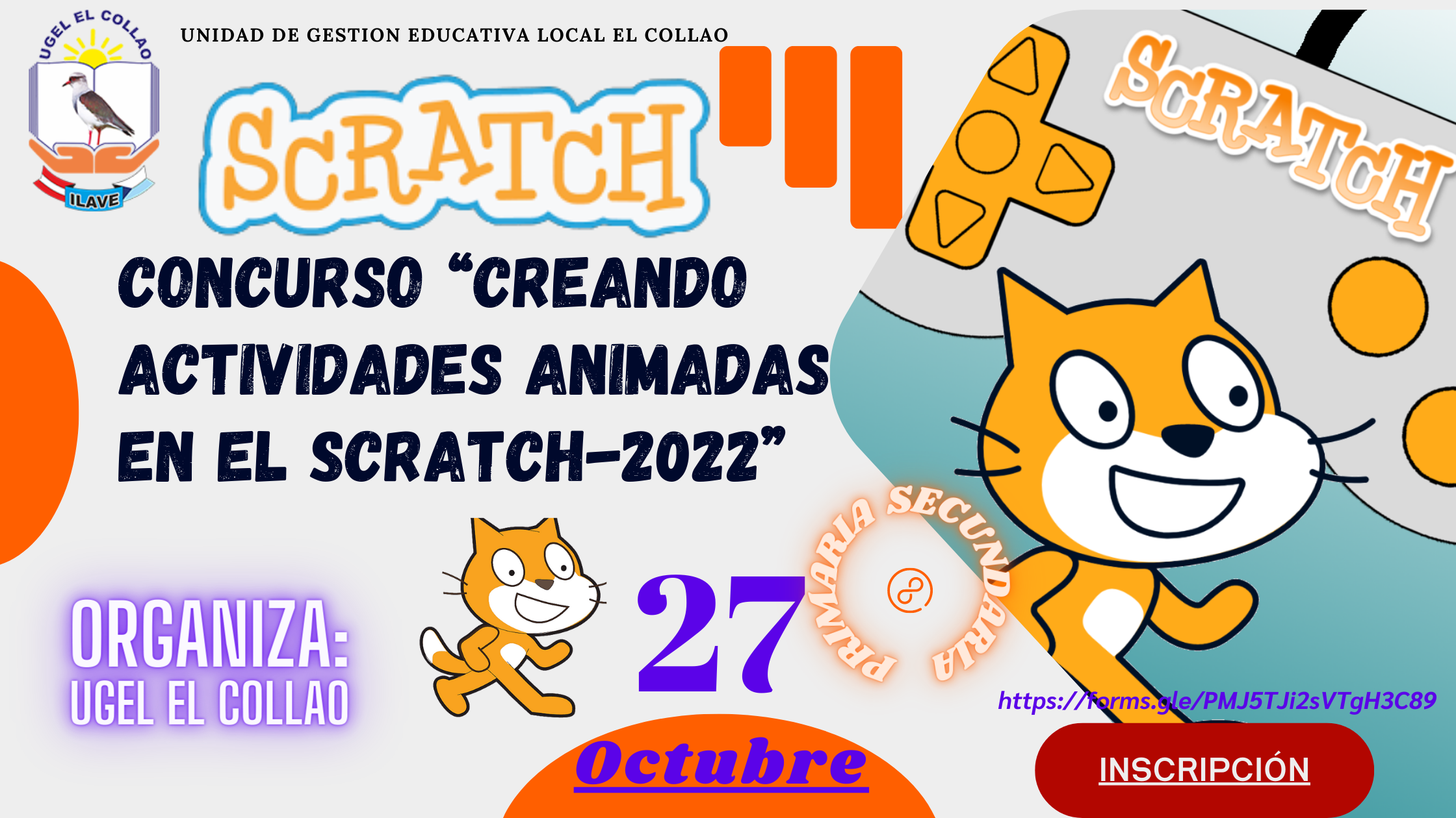 CONCURSO EDUCATIVO SCRATCH – 2022 «Creando Actividades Animadas en el Scratch»