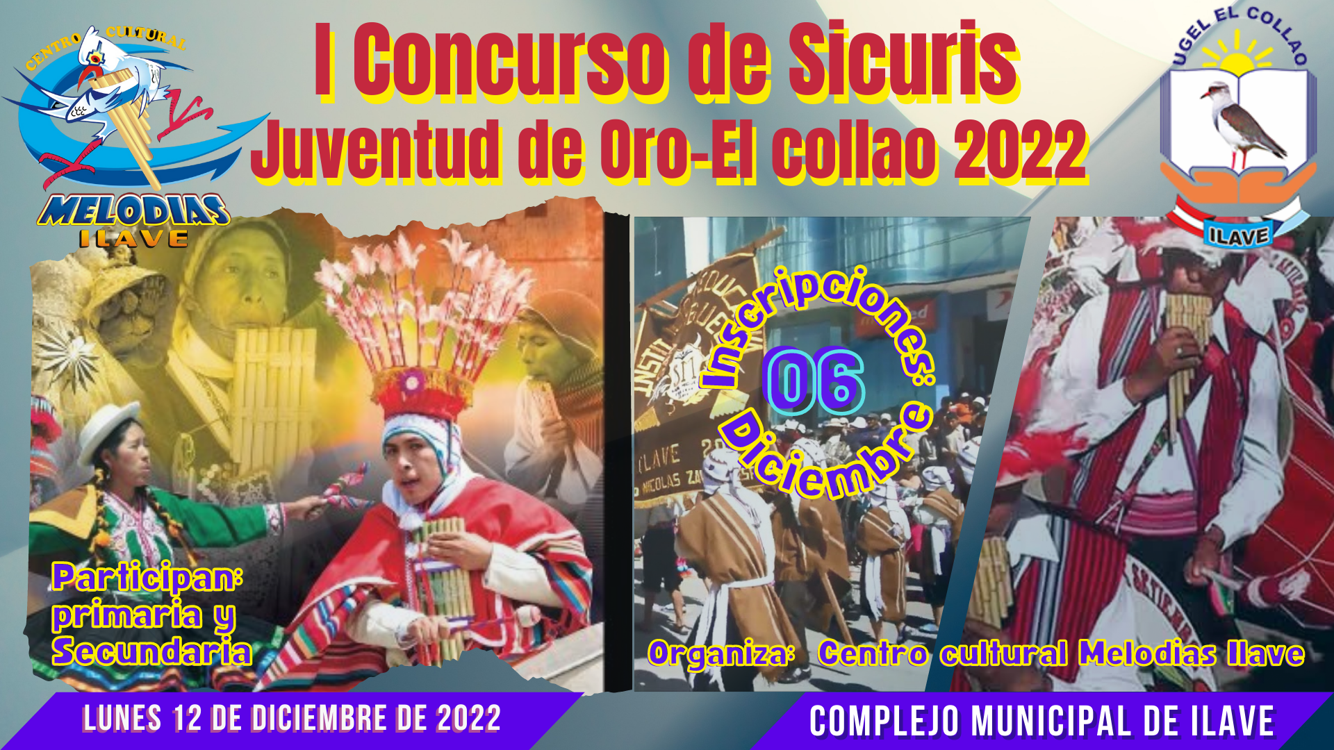 «I CONCURSO DE SIKURIS – JUVENTUD DE ORO – EL COLLAO 2022»