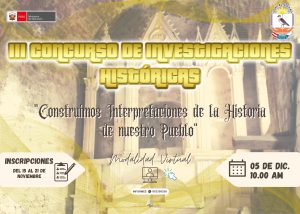 BASES III CONCURSO DE INVESTIGACIONES HISTÓRICAS