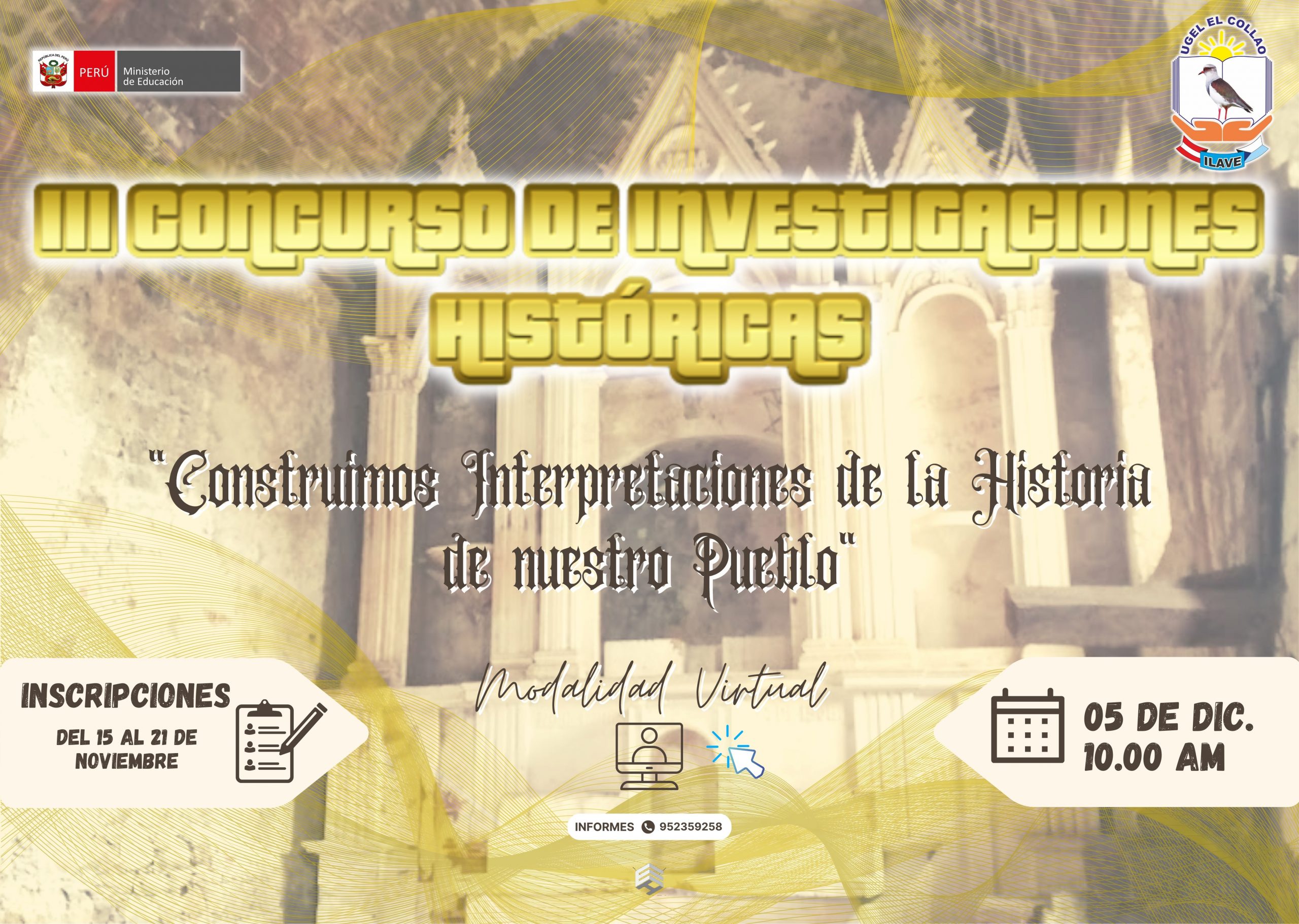 BASES III CONCURSO DE INVESTIGACIONES HISTÓRICAS