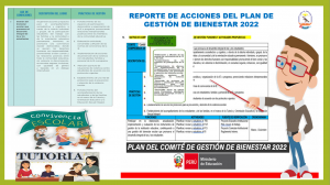 INFORME DE ACCIONES REALIZADAS DEL PLAN DE GESTIÓN DE BIENESTAR-2022