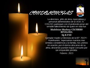 CONDOLENCIAS