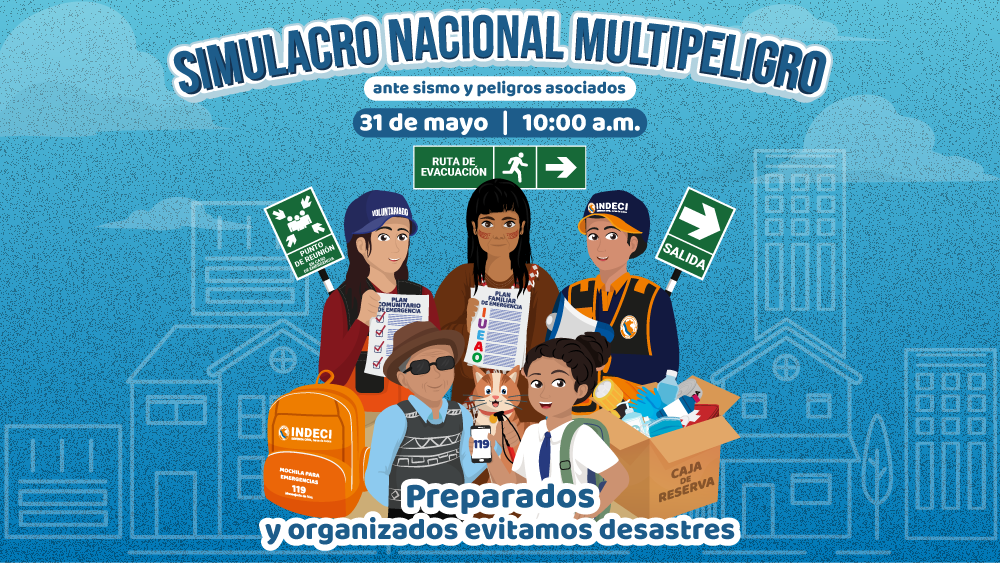 PARTICIPACIÓN EN LA EJECUCIÓN DEL “I SIMULACRO  NACIONAL MULTIPELIGRO 2023”