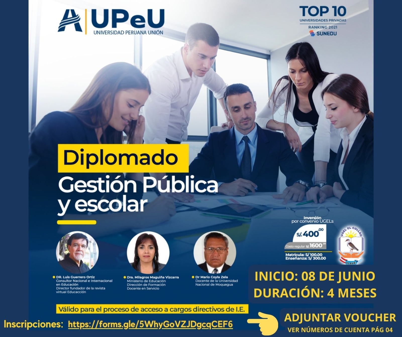 DIPLOMADO EN GESTIÓN PUBLICA Y ESCOLAR