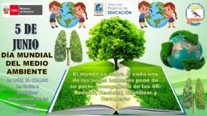 DESARROLLO DE LAS ACTIVIDADES POR EL DÍA MUNDIAL DEL MEDIO AMBIENTE EN LAS IIEE.