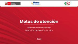 COMUNICA: Última ampliación de plazo – Registro de metas de atención para el  año escolar 2023.