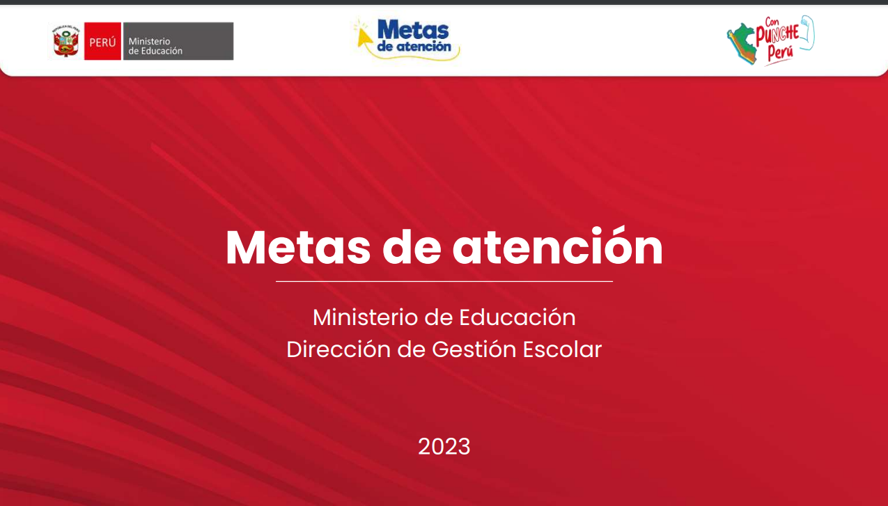 COMUNICA: Última ampliación de plazo – Registro de metas de atención para el  año escolar 2023.