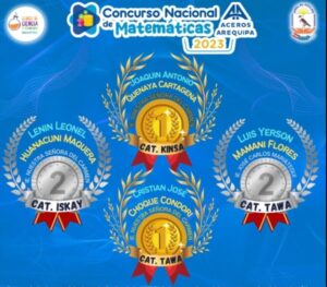 Felicitamos a los estudiantes que ocuparon los primeros puestos y clasificaron a la Etapa Nacional del Concurso Nacional de Matemática – CONCYTEC