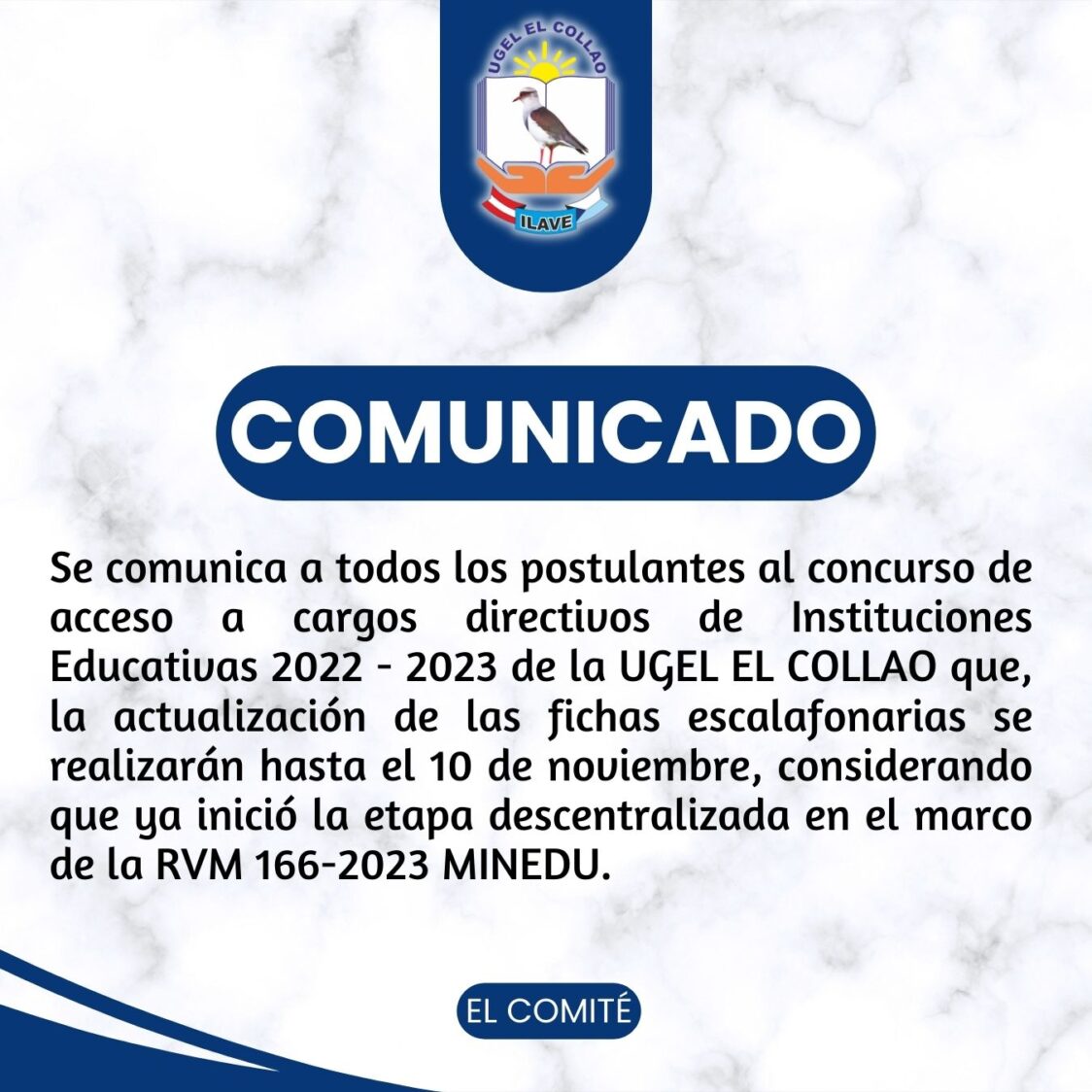 COMUNICADO: