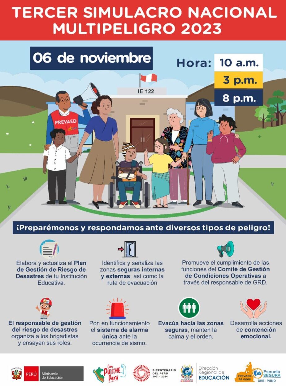 III SIMULACRO NACIONAL MULTIPELIGRO QUE SE DESARROLLARÁ EL 06 DE NOVIEMBRE