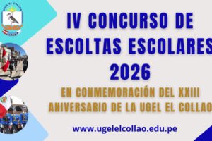 Invita a participar en el IV Concurso de Escoltas por el XXIII Aniversario de la UGEL El Collao